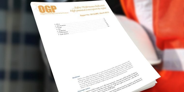 Safety performance indicators - 2012 data - High potential event descriptions