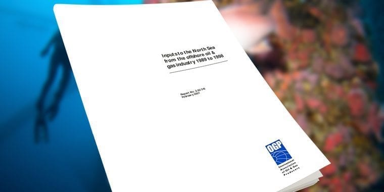 Inputs to the North Sea from the offshore oil &amp; gas industry 1989 to 1998