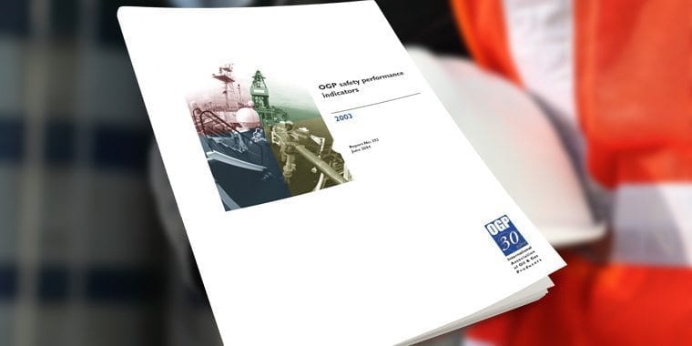 OGP safety performance indicators - 2003 data