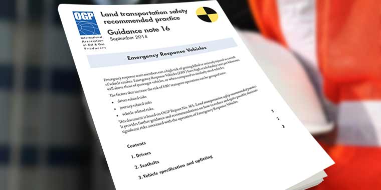 Land transportation safety recommended practice - Emergency Response Vehicles