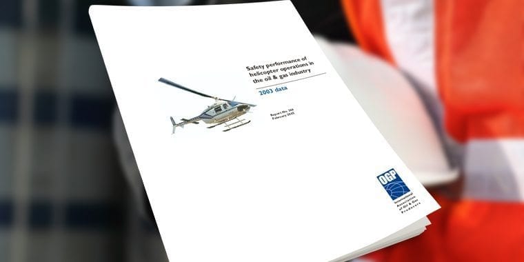 Safety performance of helicopter operations in the oil & gas industry 2003 data
