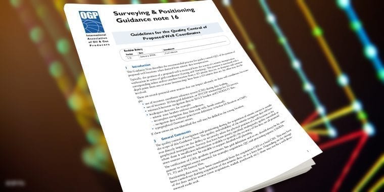 Guidelines for the quality control of proposed well coordinates (S&amp;P 16)