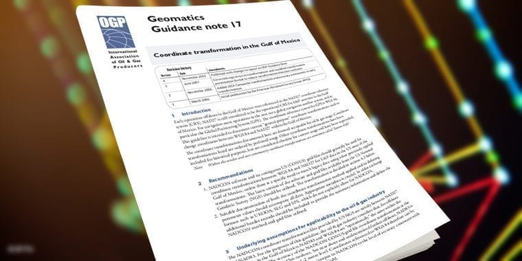 Co-ordinate transformation in the Gulf of Mexico