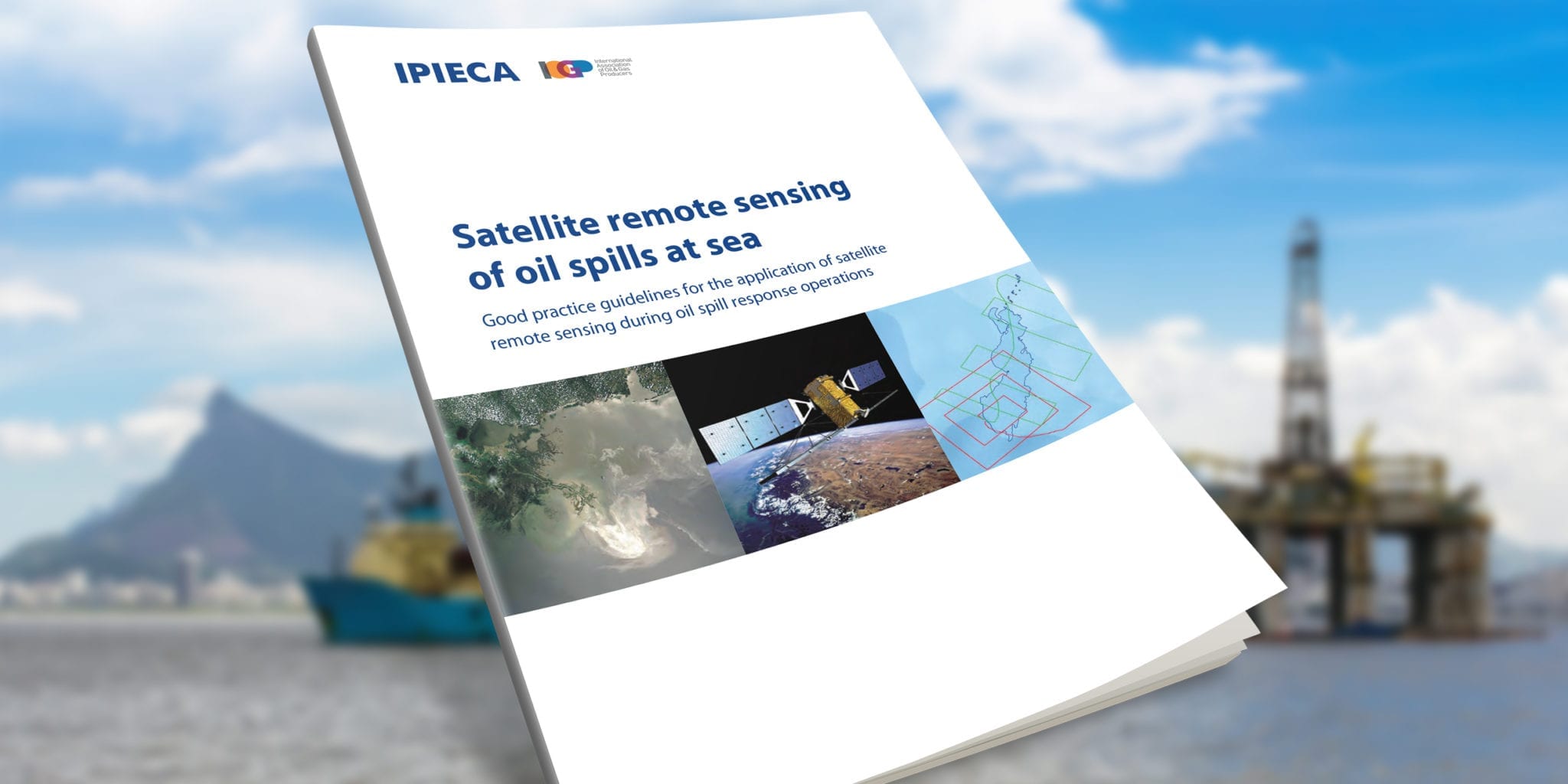 Satellite remote sensing of oil spill at sea