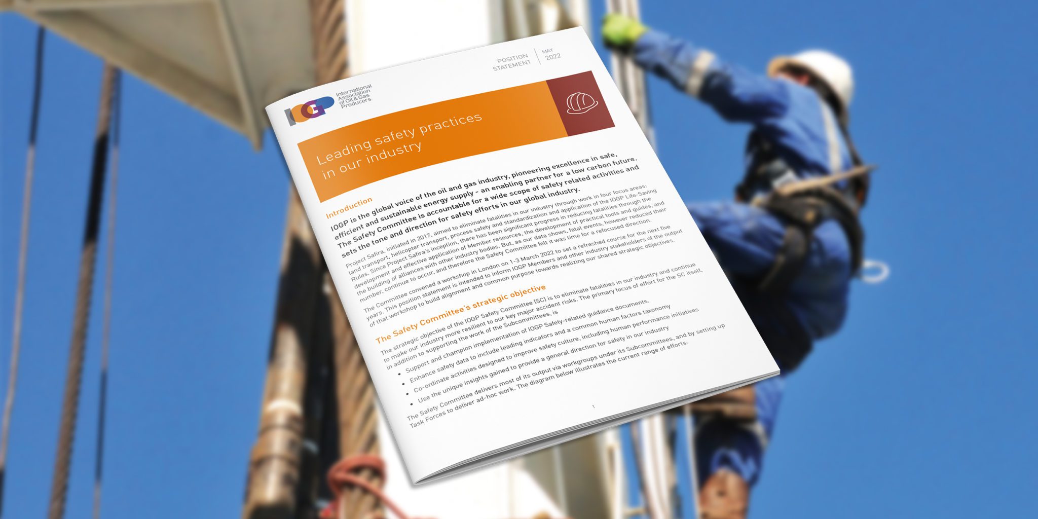 Leading safety practices in our industry