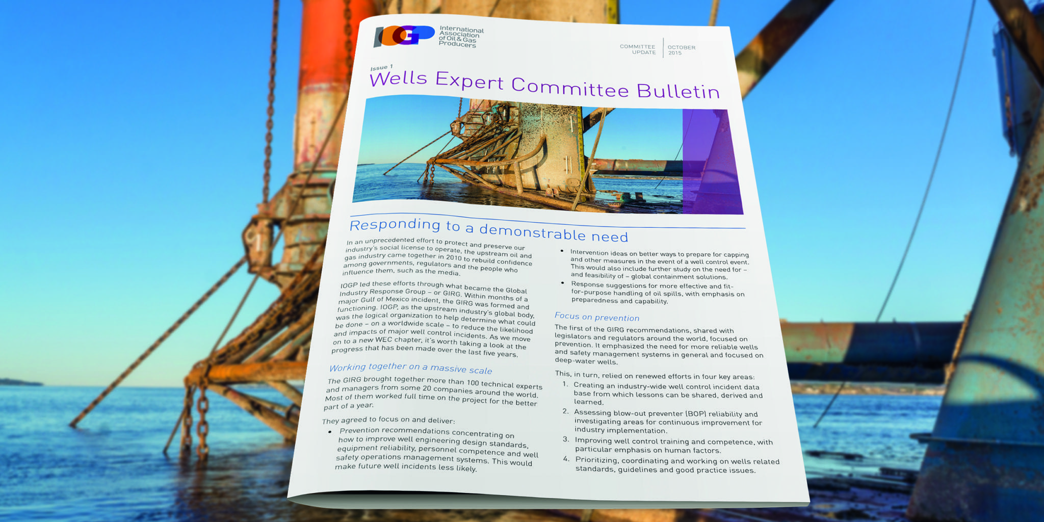 Wells Expert Committee Bulletin - Issue 1